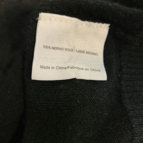 Tory Burch Black Merino Wool Cardigan Sweater - Picture 5 of 5